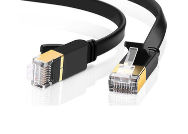 Защищаемый РДЖ45 кабель сети кота 7, черный кабель етернет кота 7 цвета